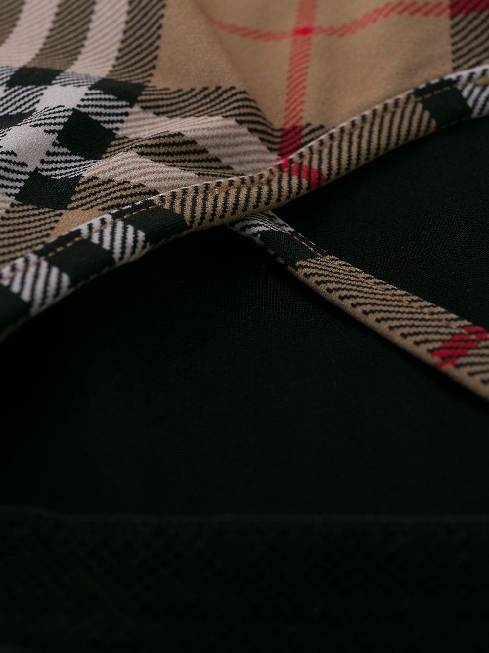 Burberry Vintage Check Swimsuit In Nude