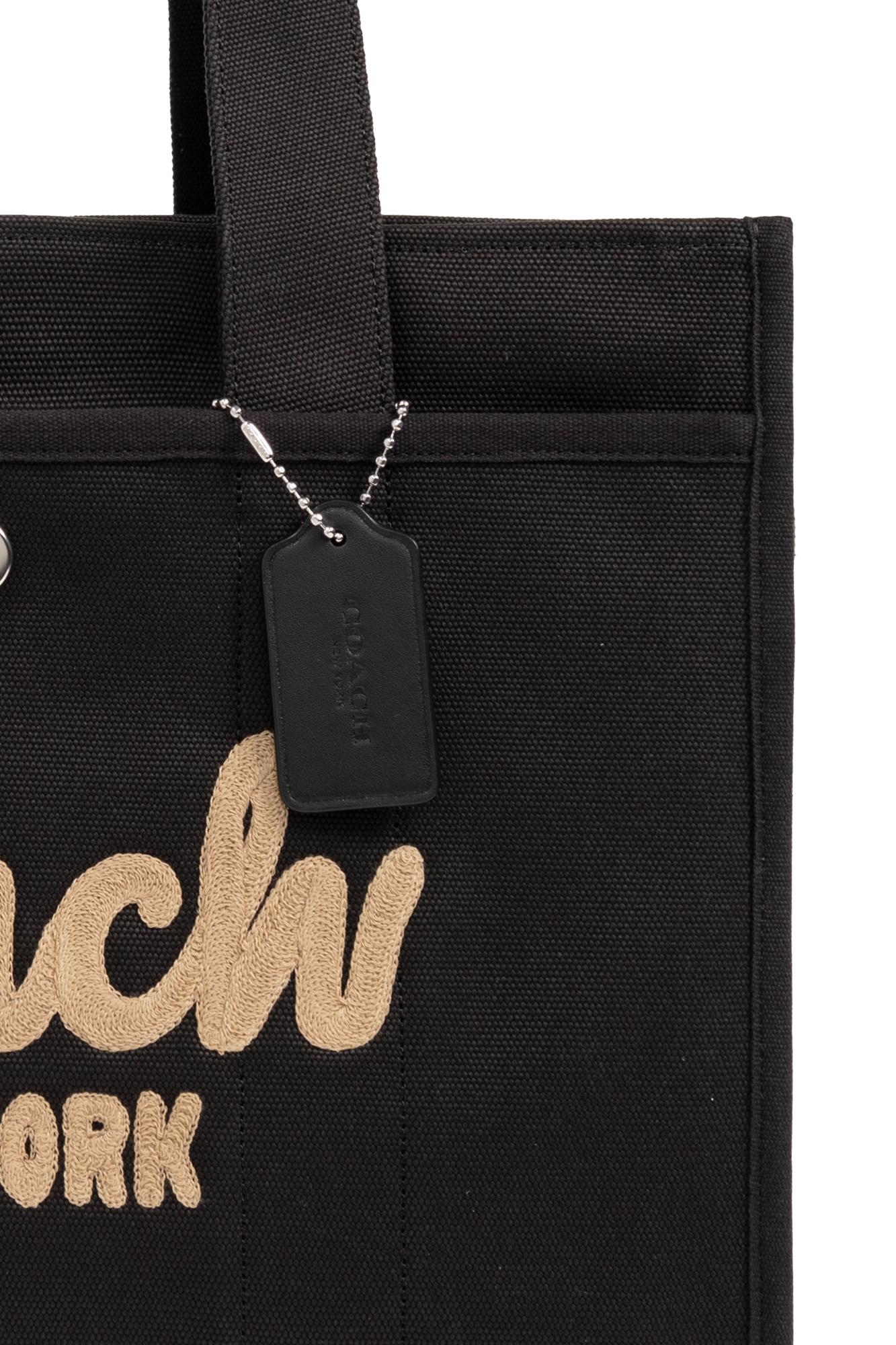 Coach Logo Handbag In Black