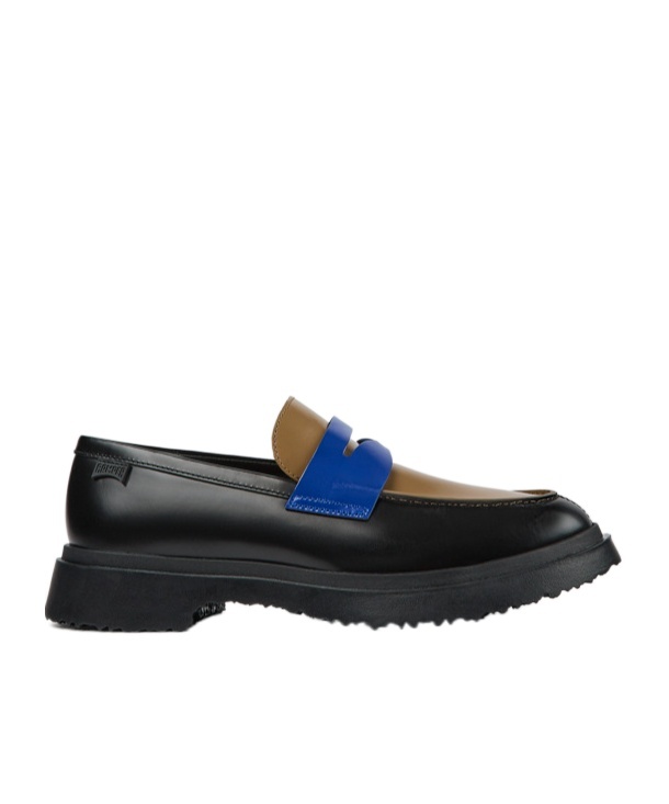 Camper Walden Penny-slot Loafers In Black