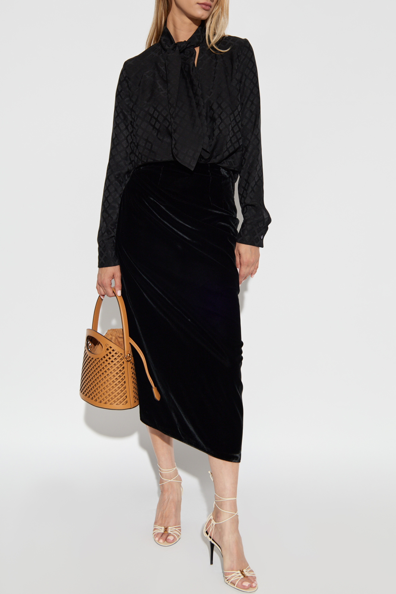 Etro Top With Deep Neckline In Black