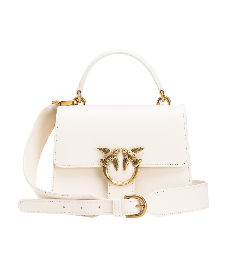 Pinko Love One Fold-over Tote Bag In White