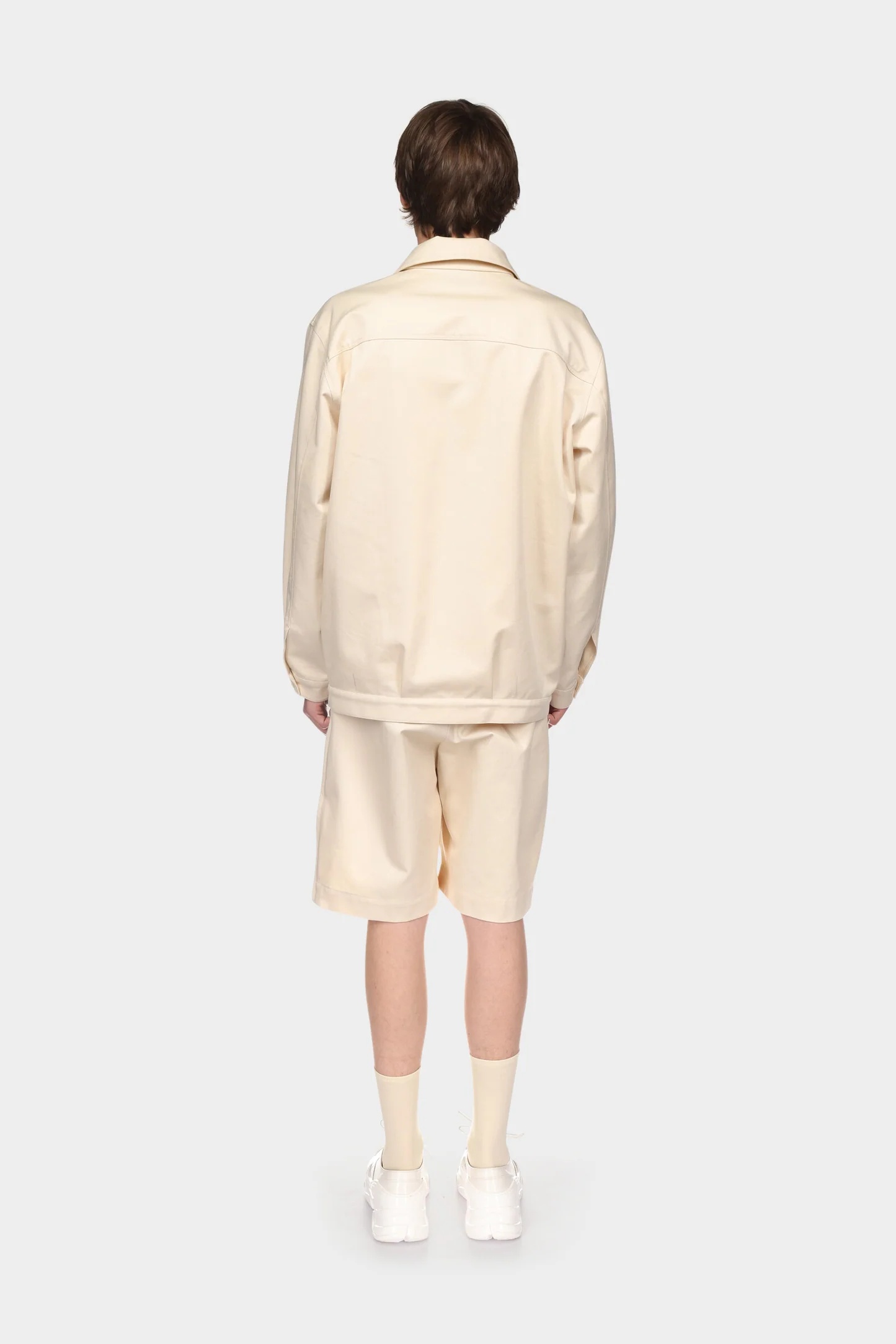 SIMONE ROCHA ZIP-DETAIL COTTON SHORTS 