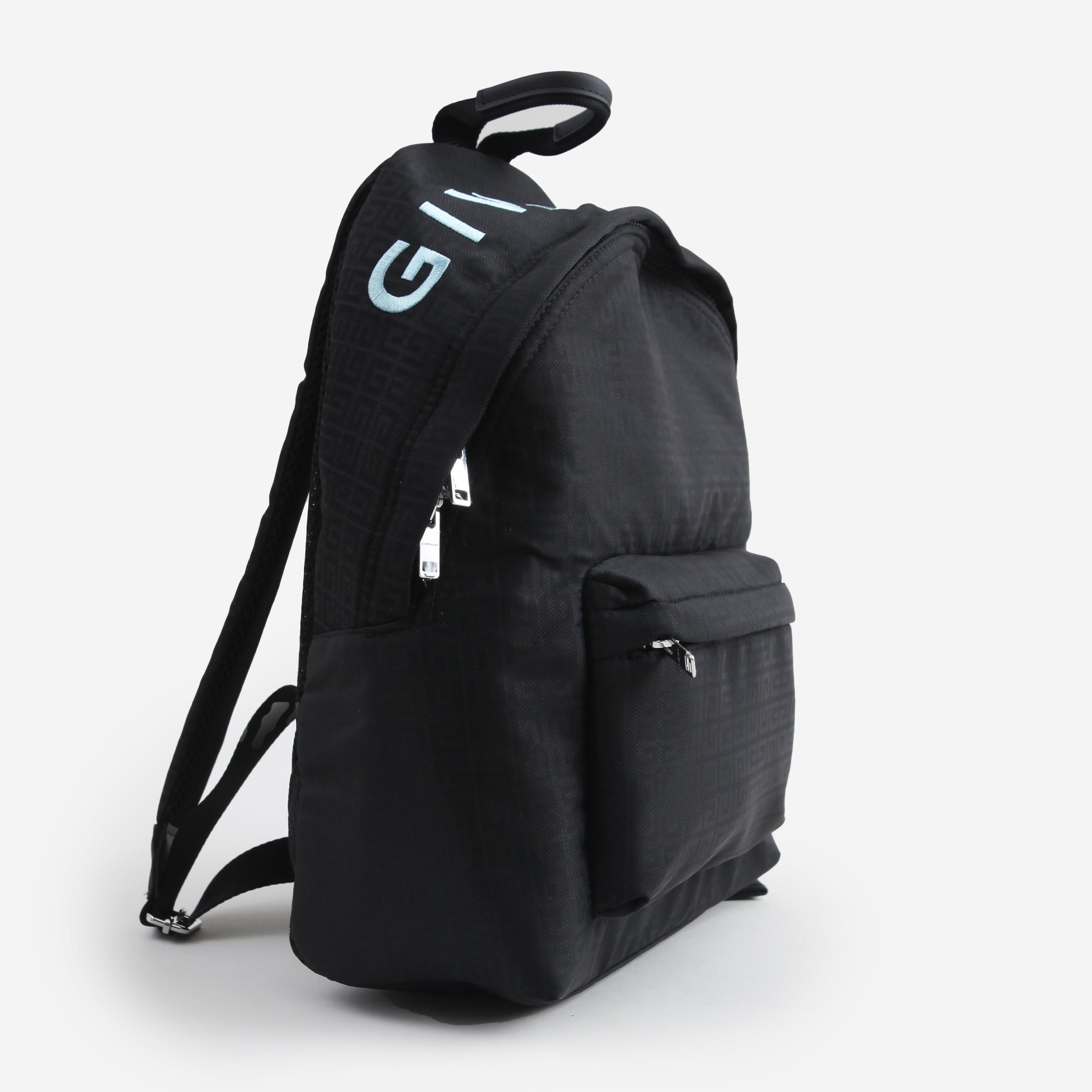Givenchy Embroidered-logo Backpack In Black
