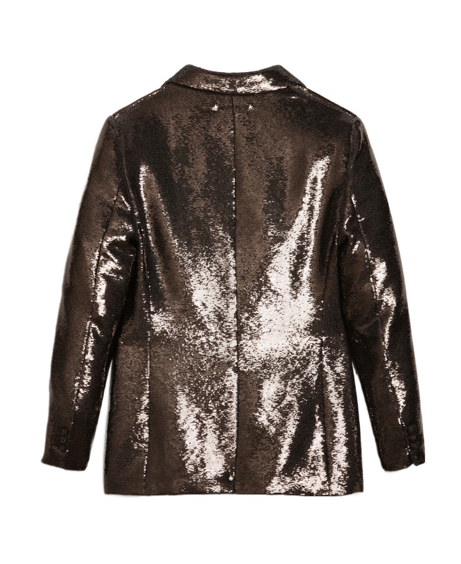 Golden Goose Sequin Single-breasted Blazer In Black