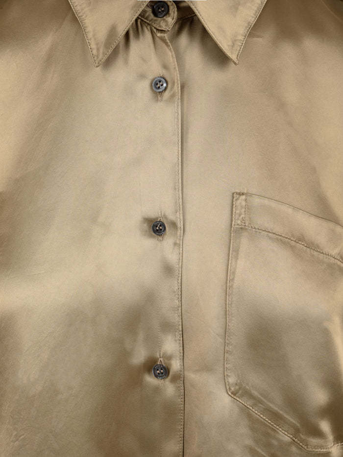 Aspesi Shiny Shirt In Nude