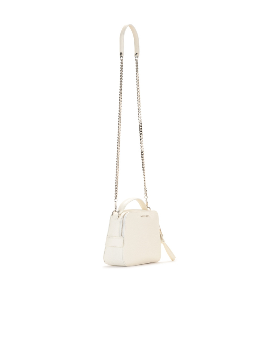 Orciani Logo Letter Shoulder Bag In White