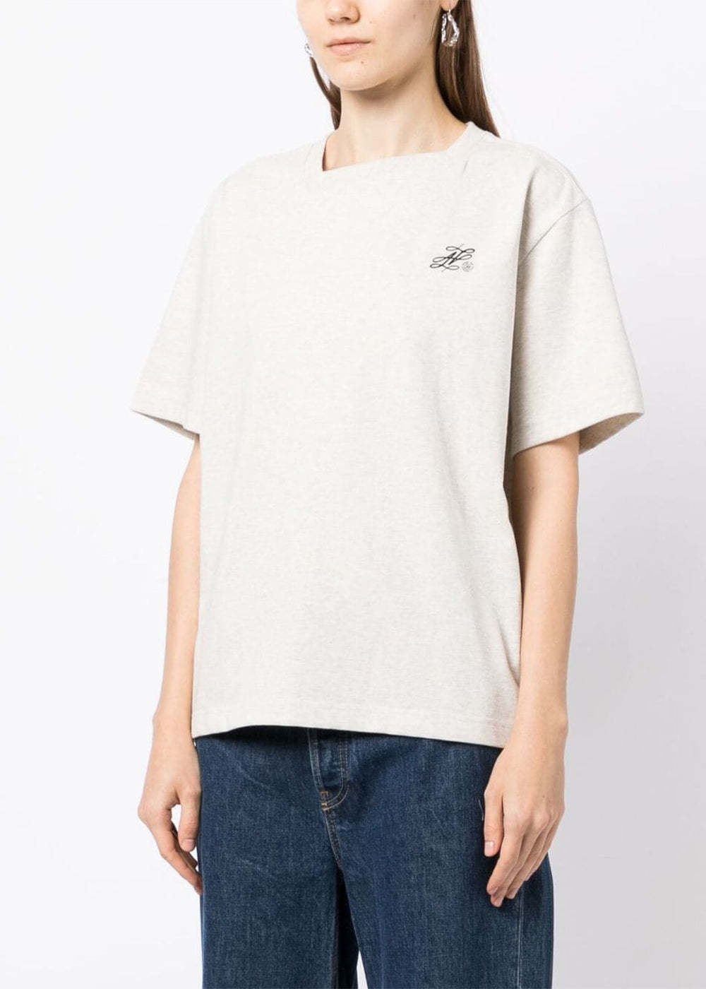 Ader Error Logo Short-sleeved T-shirt In White