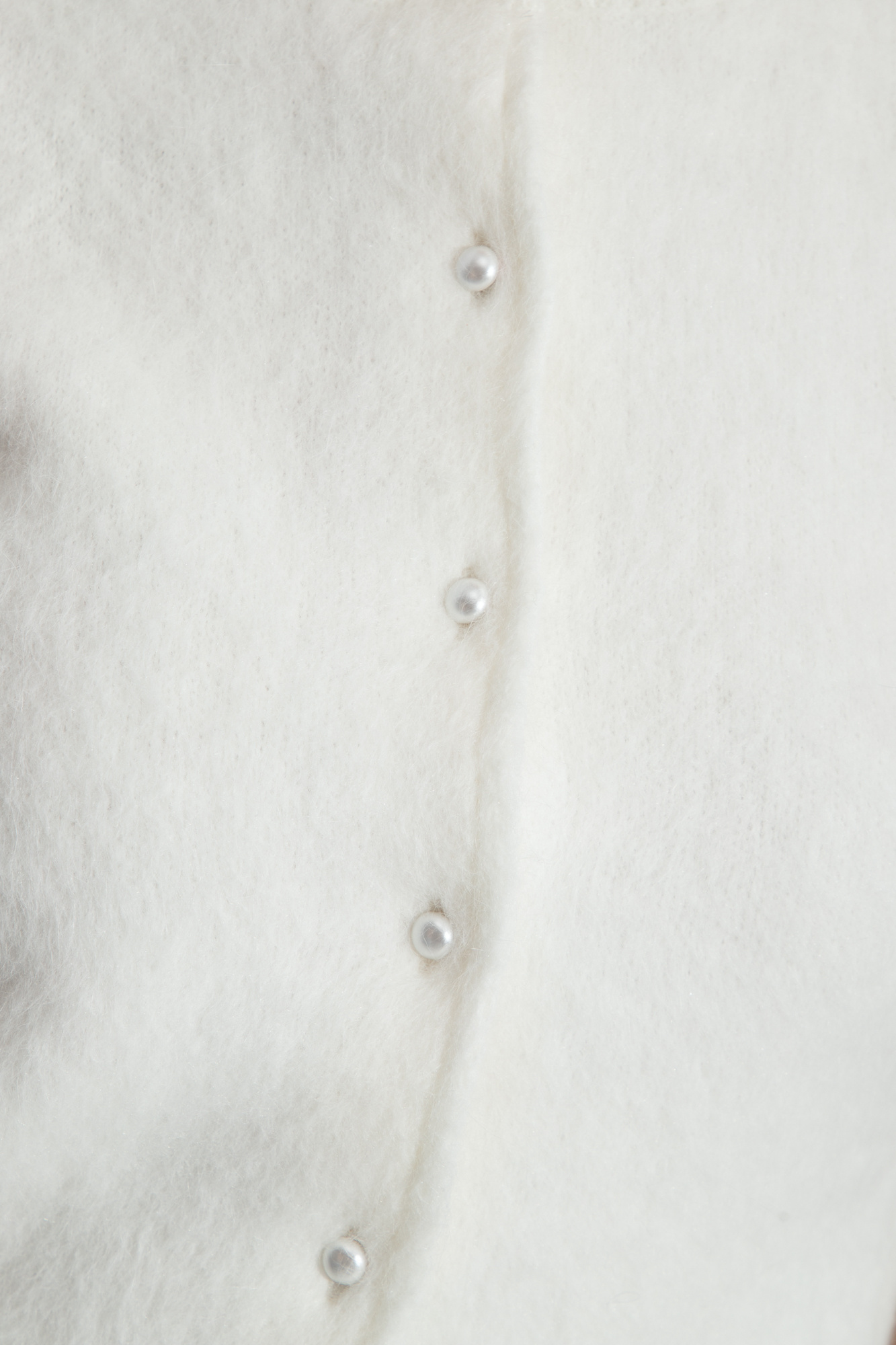 Maison Margiela Button-up Knitted Top In White