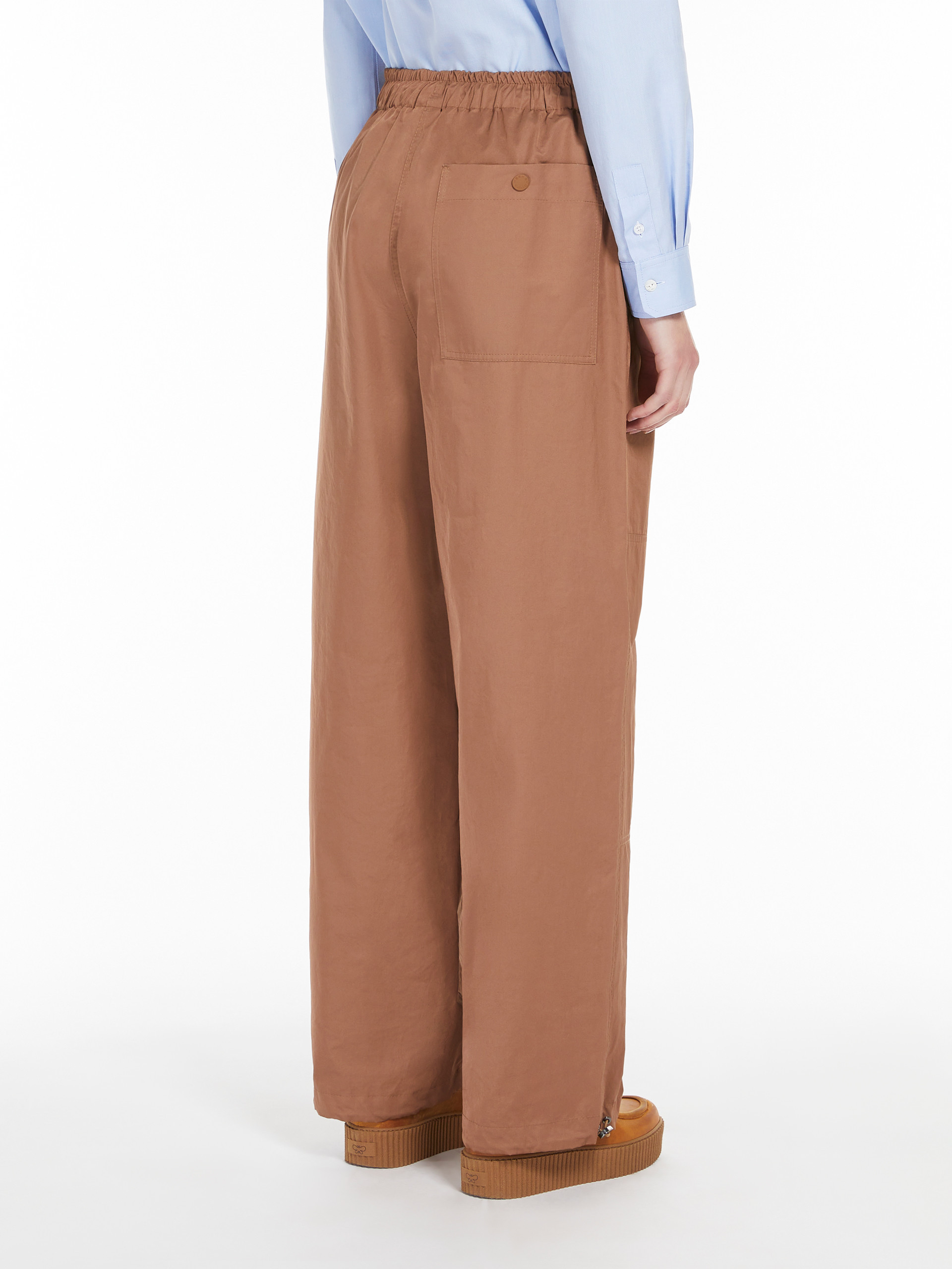 Weekend Max Mara Cotton Denim Overalls In Brown