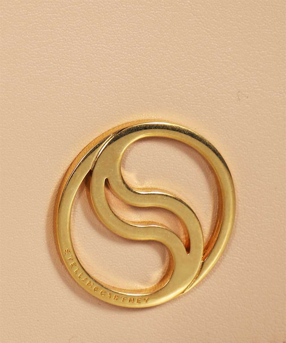 Stella Mccartney Logo Card Bag In Nude