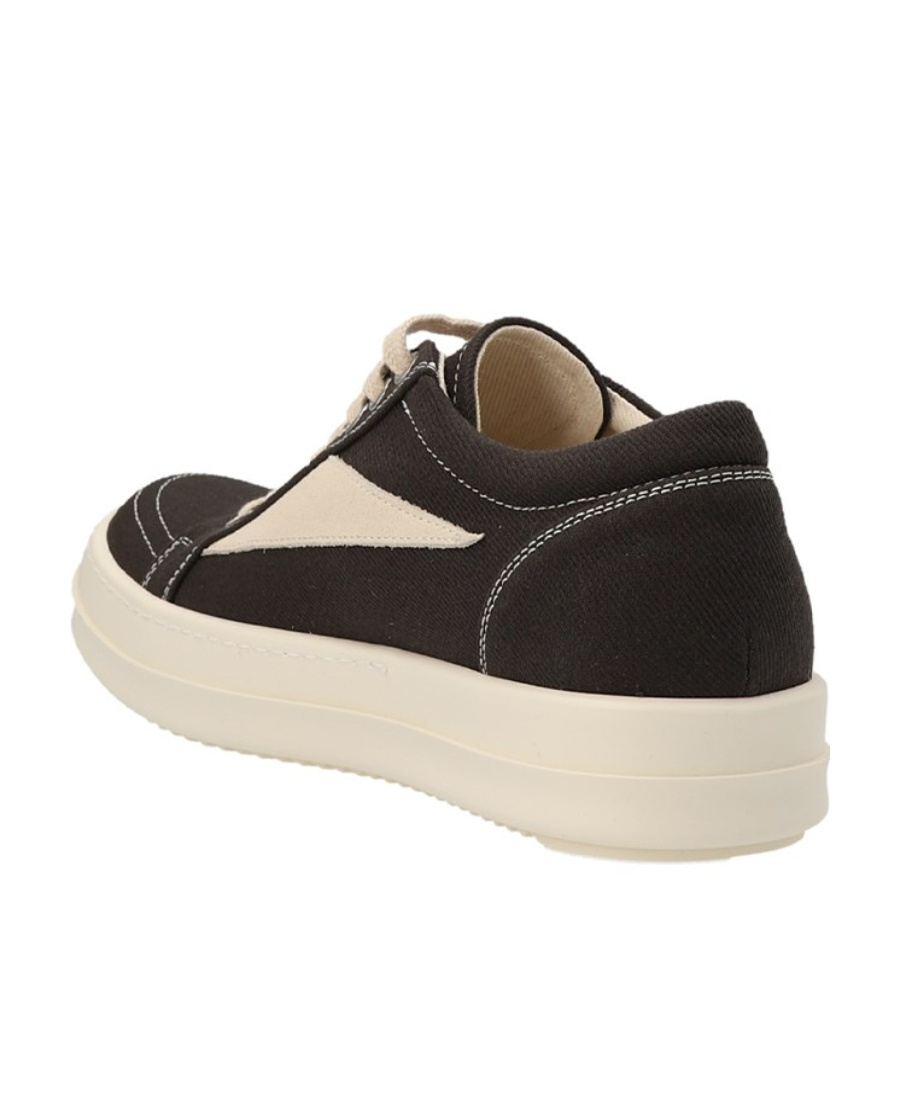 Rick Owens Drkshdw Lace-up Low-cut Sneakers In Nude