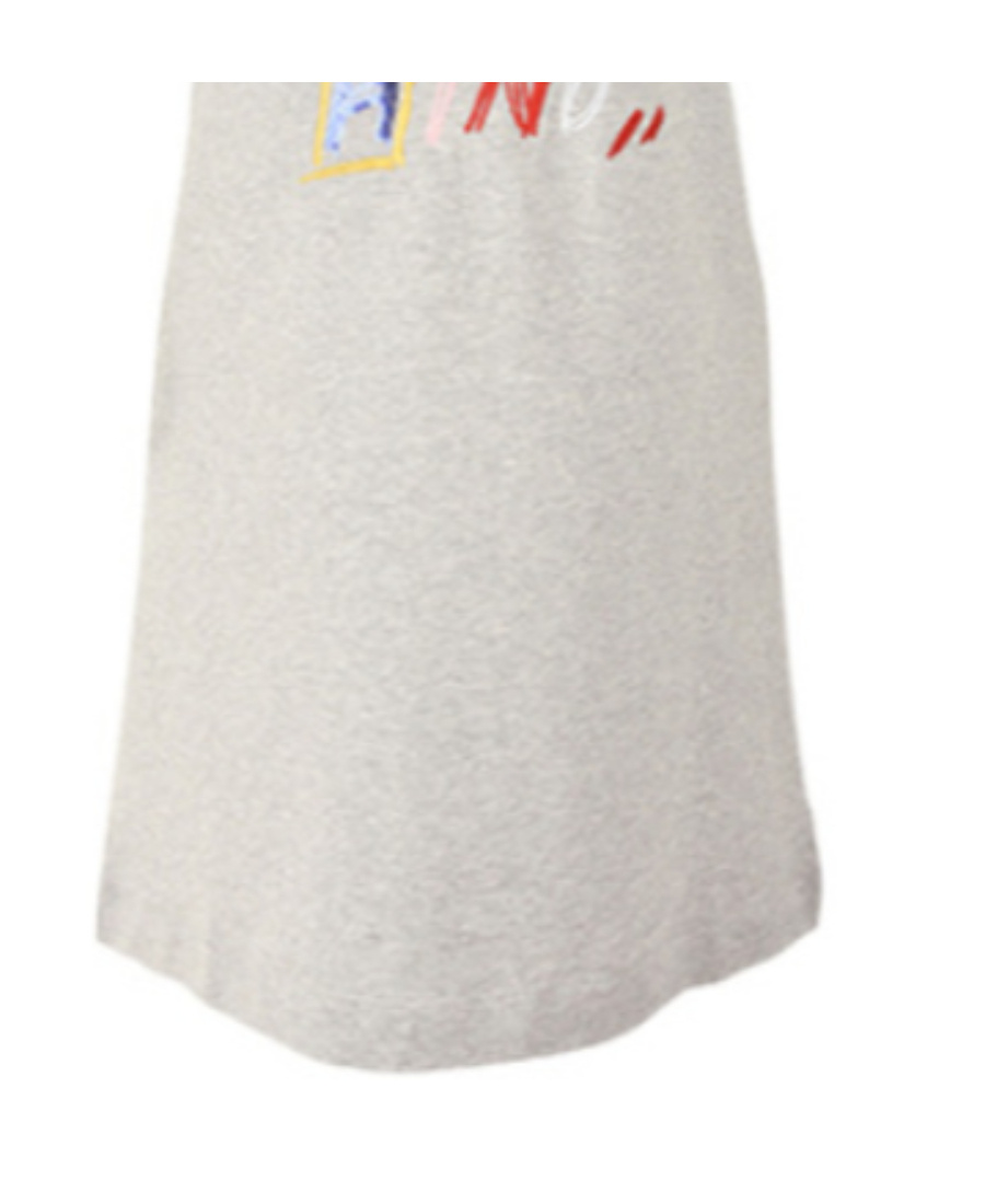 Moschino Logo Details T-shirt Dress In White