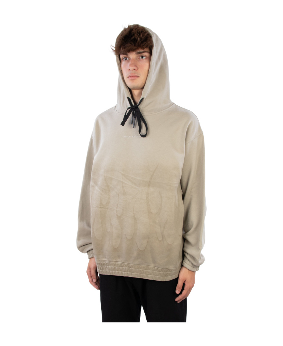 Vision Of Super Drawstring Pullover Hoodie In Nude