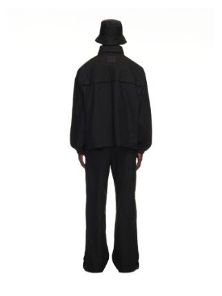 Off-white Elasticated Ankles Cargo Trousers In Black