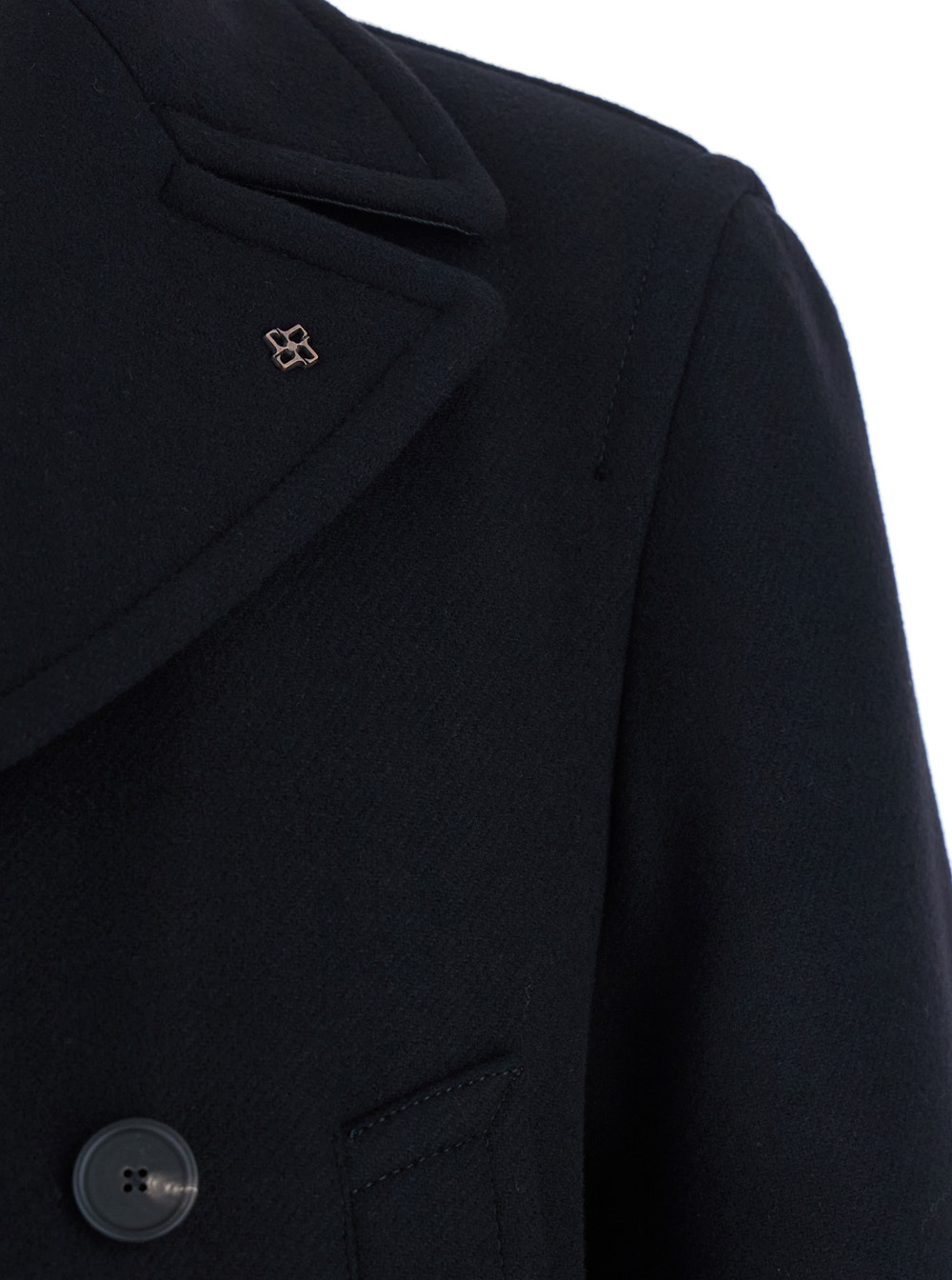 Tagliatore Double-breasted Four-pockets Coat In Black