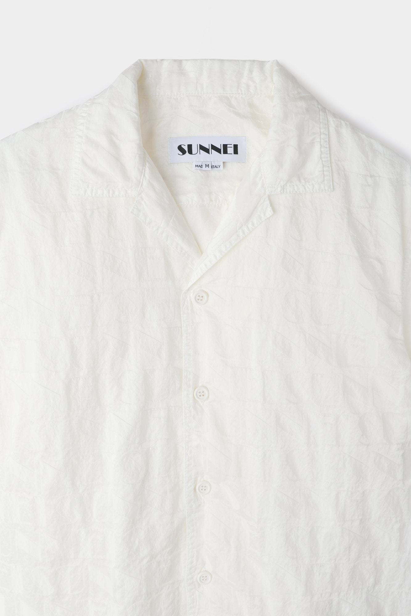 Sunnei Monogram Short-sleeve Shirt In White