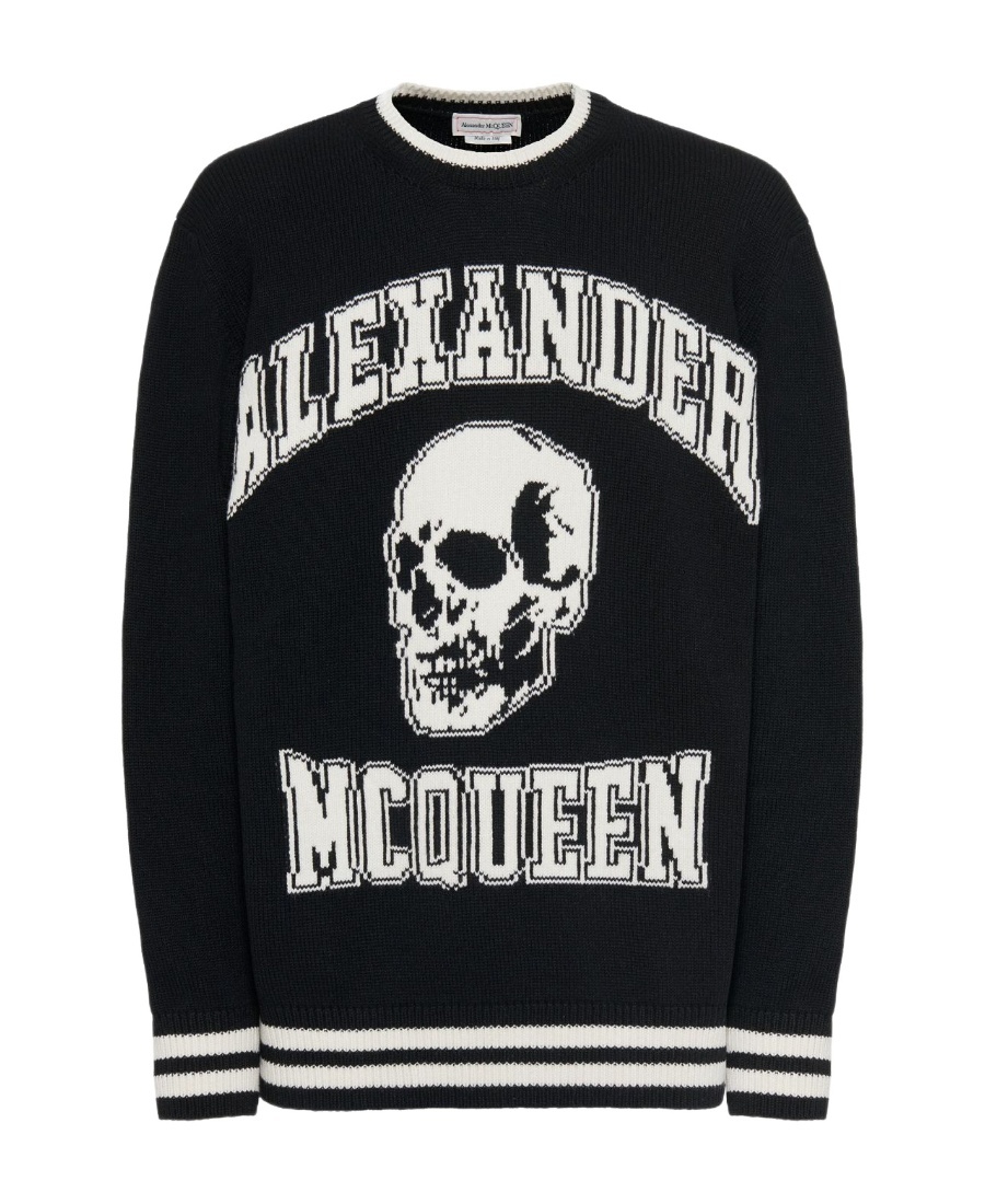 Alexander Mcqueen Alexander Mc Queen Skull Sweater In Black