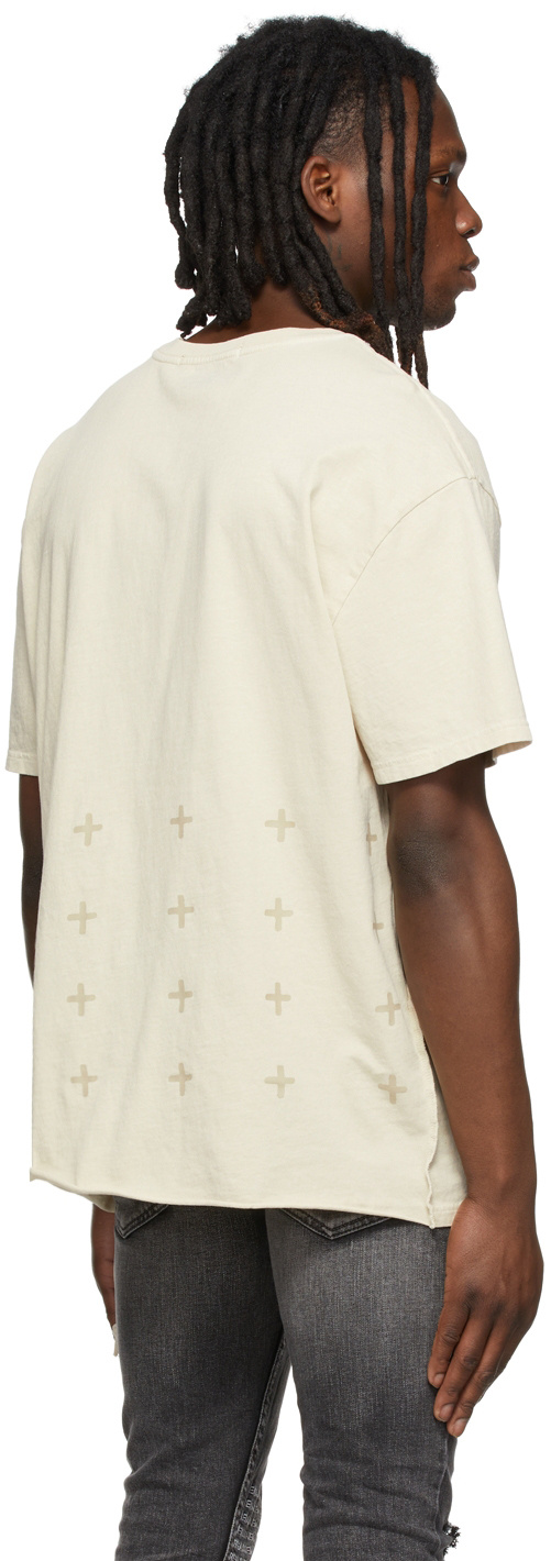 KSUBI CROSS-MOTIF COTTON T-SHIRT 
