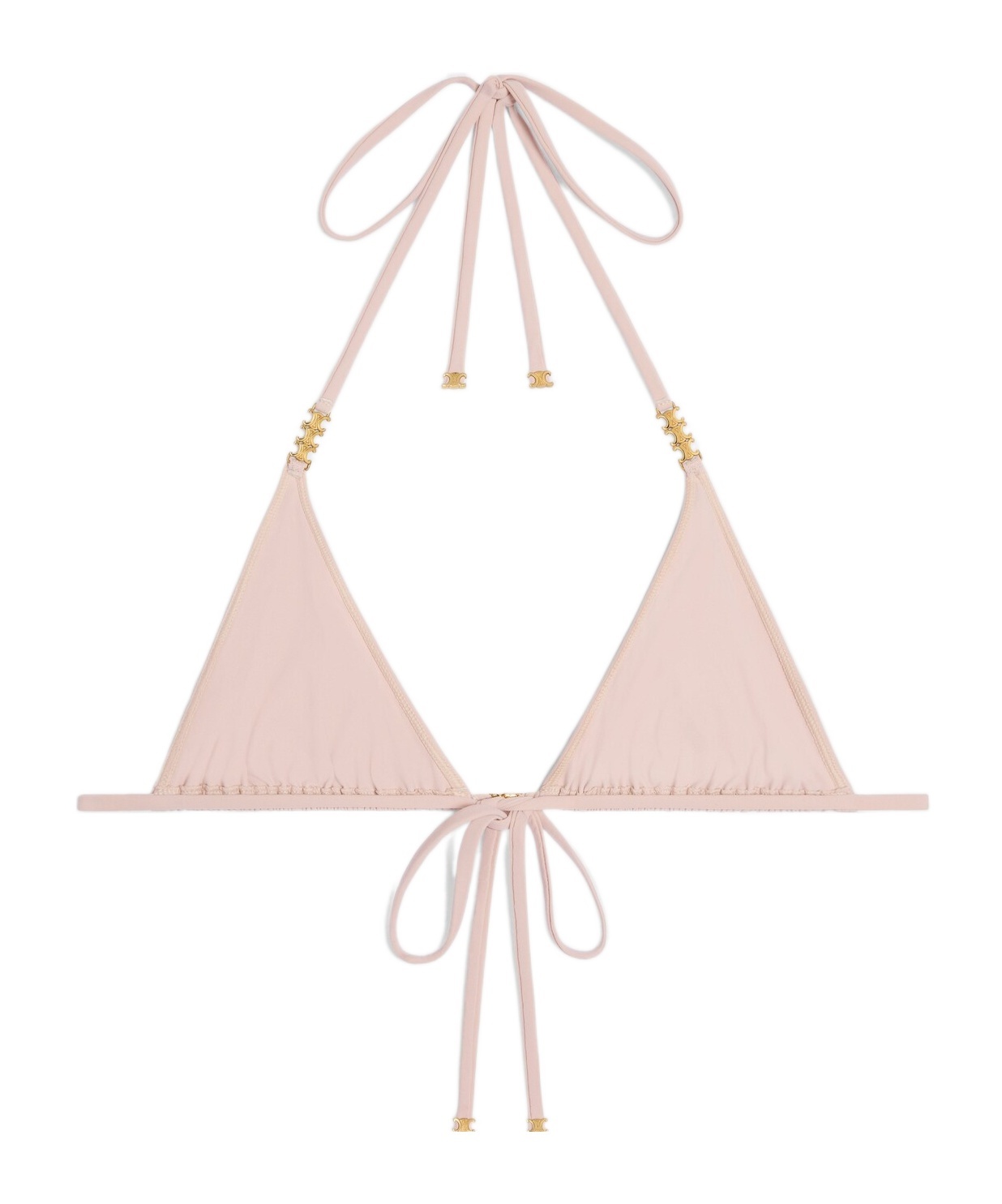 Celine Triangle Bikini Top In Shell Rose