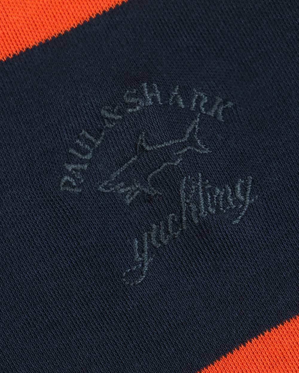 Shop Paul & Shark Logo Long-sleeved T-shirt In Black