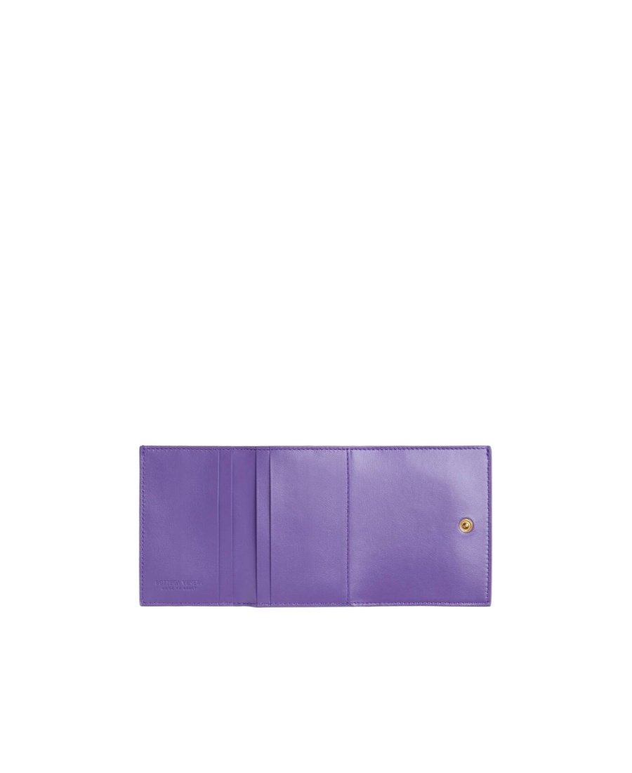 Bottega Veneta Trifold Wallet In Purple