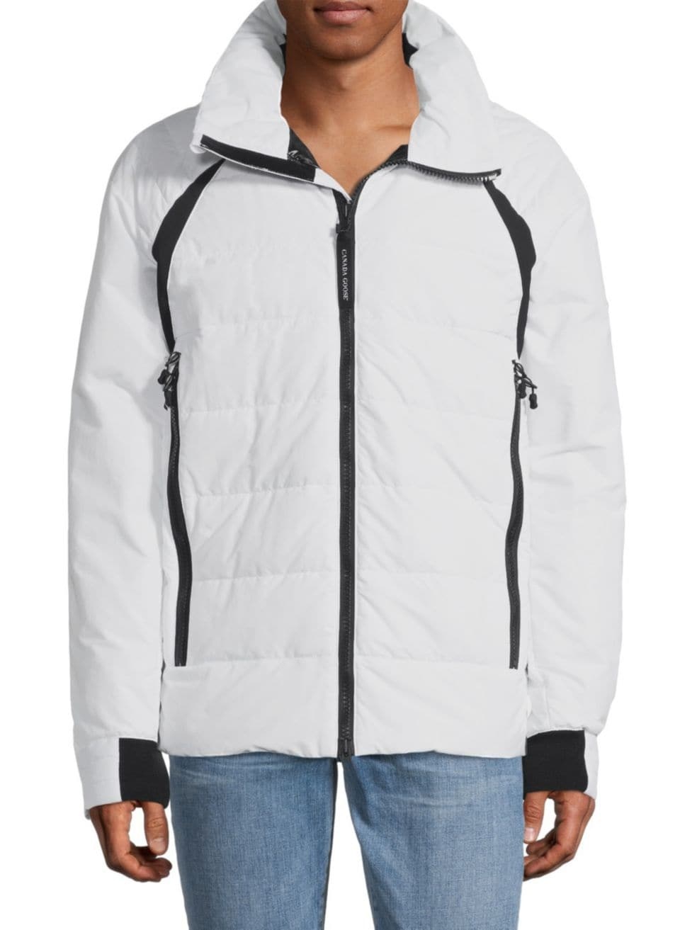 Canada Goose Hybridge Base Padded Jacket In White