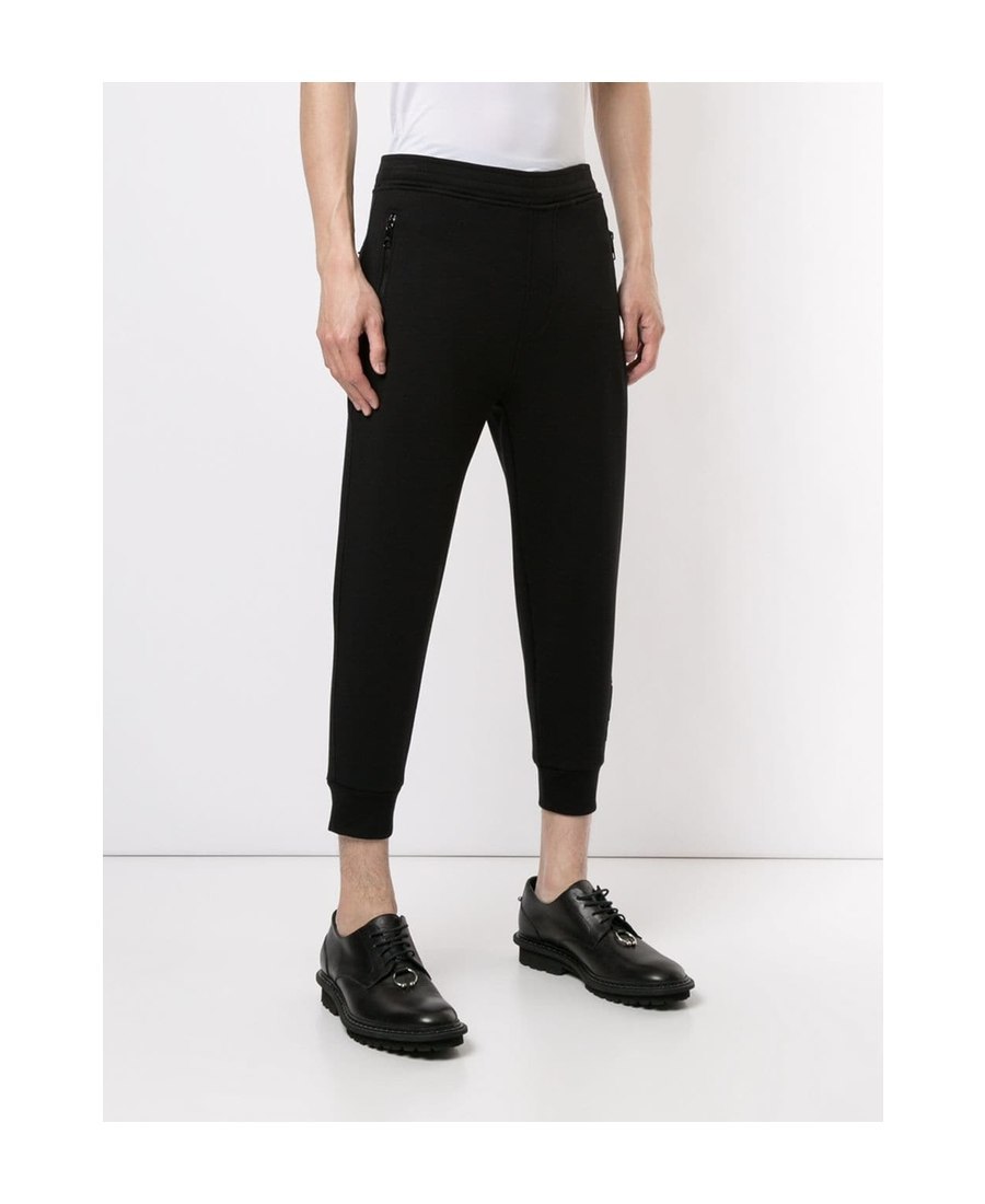 Neil Barrett Elastic Waist-edge Sweatpants In Black