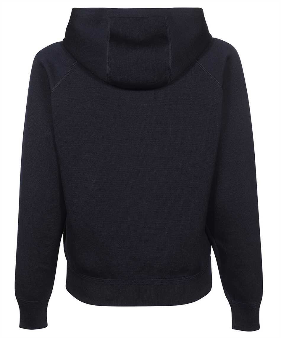 Shop Tom Ford Long-sleeved Hooded Sweater In Black