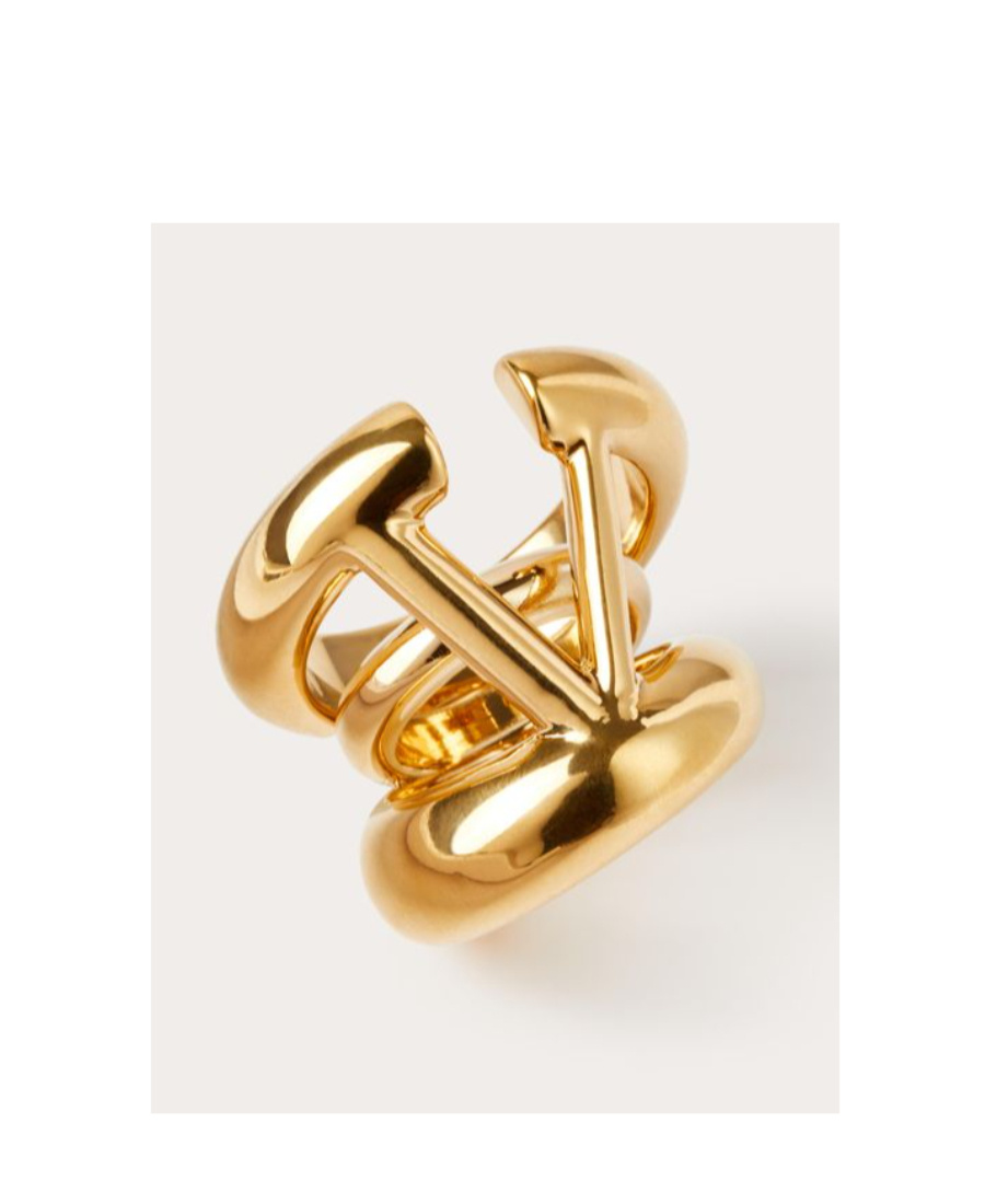 Valentino Vlogo Signature Ring In Yellow