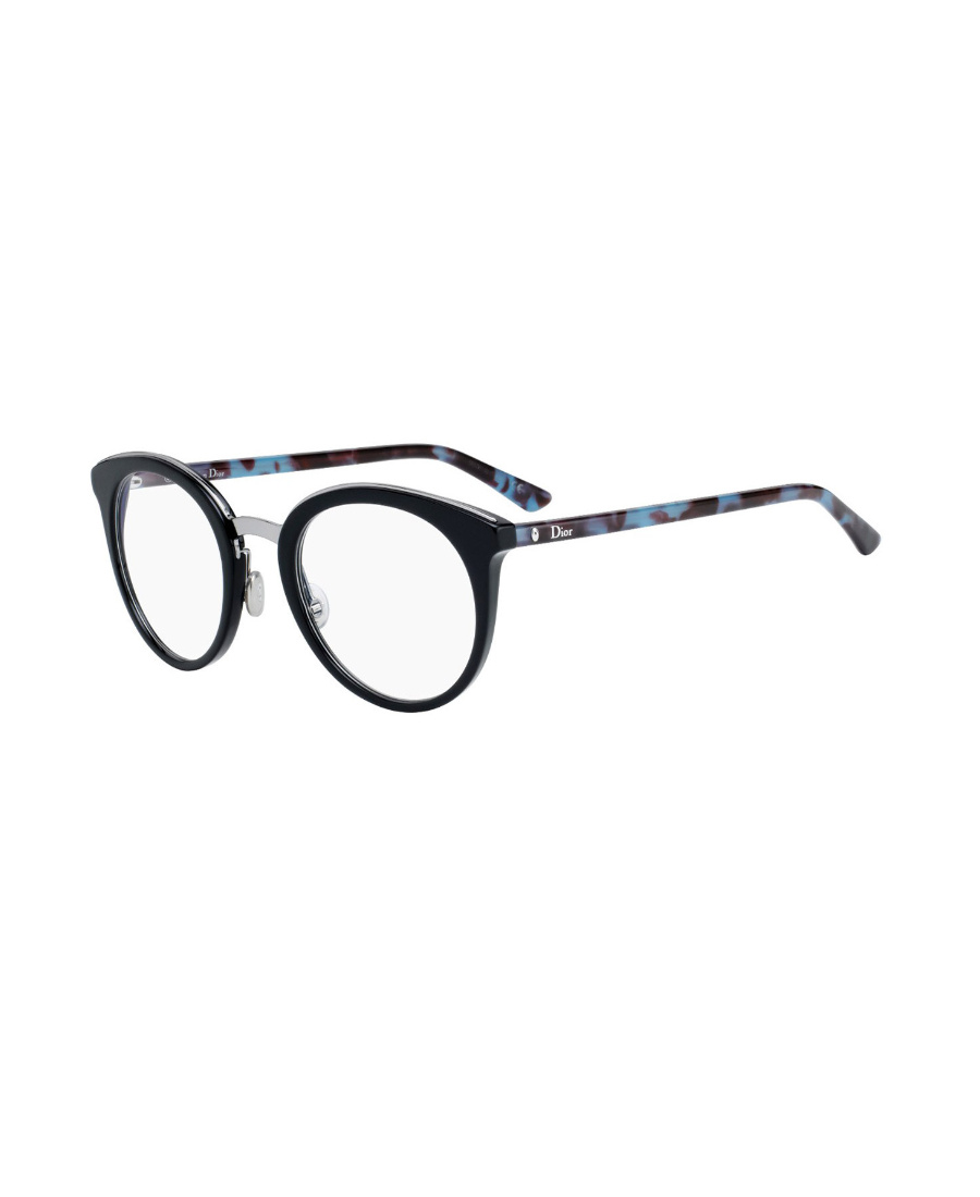 Dior Black Logo Flat Mirror In White