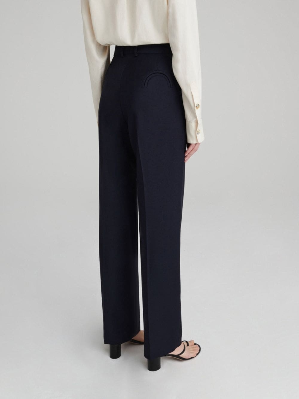 Shop Blazé Milano Pleated Tailored Trousers In Black