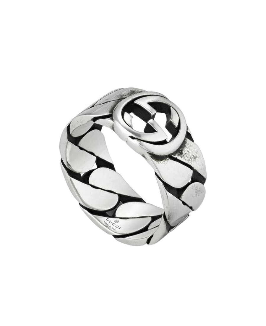 Gucci Logo Ring In White