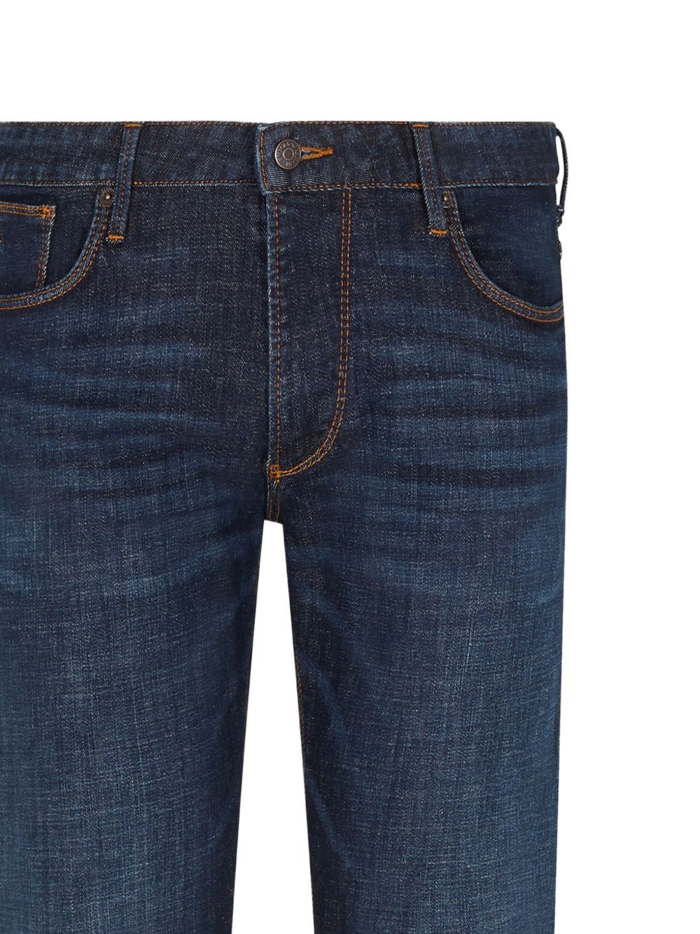 Emporio Armani Denim Cotton Jeans In Blue