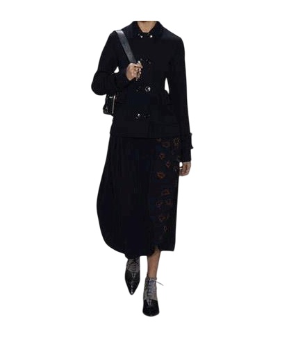 Dior Long-sleeved Suit Jacket In Black
