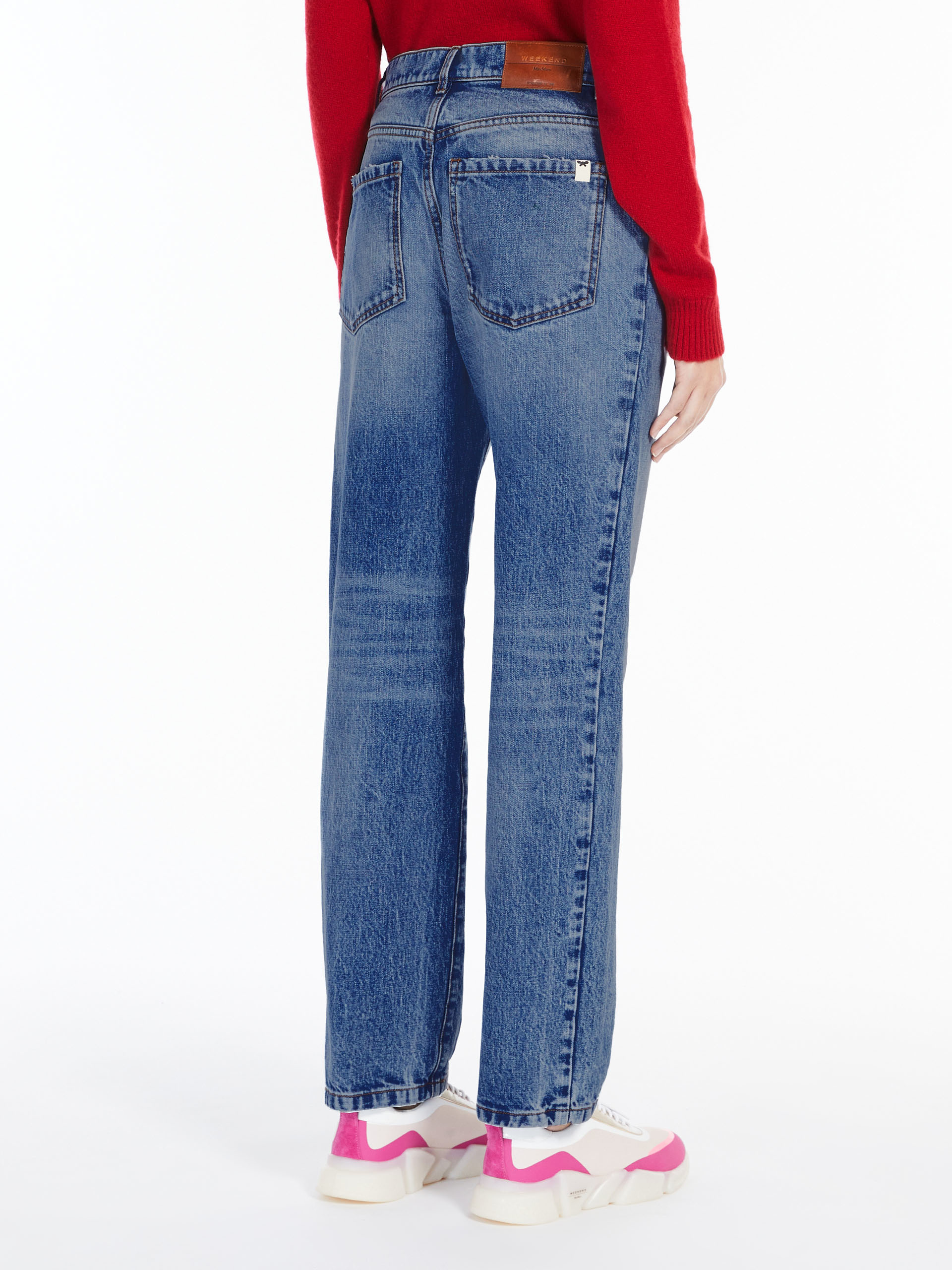 Weekend Max Mara Logo Jeans In Blue