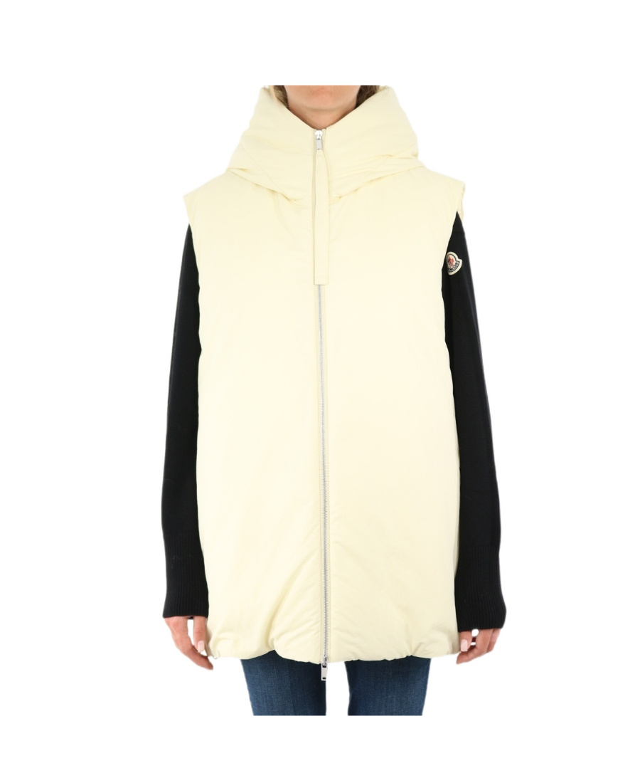 Jil Sander Hooded Gilet Vest Light Beige In White