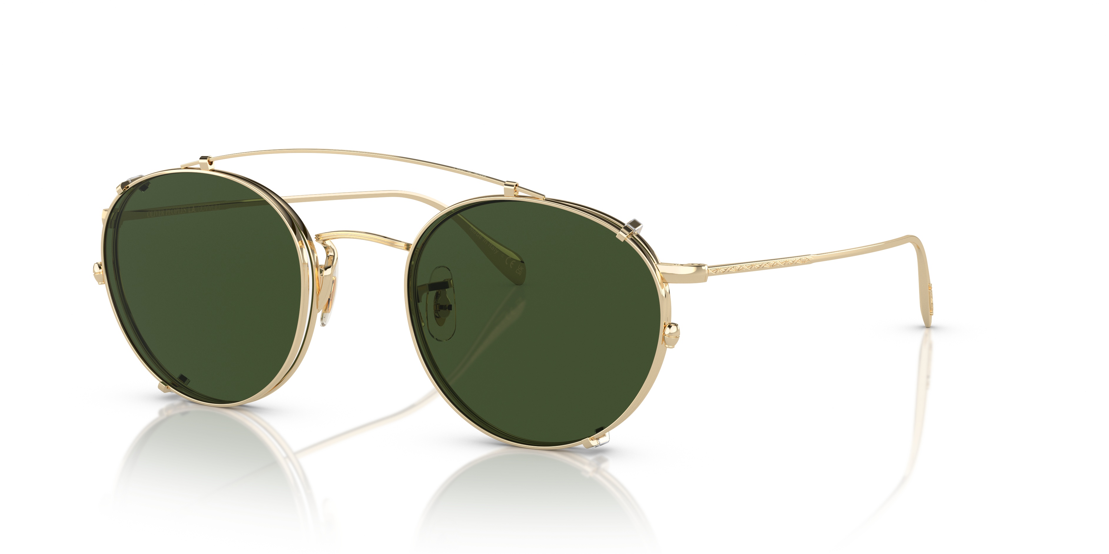 Oliver Peoples Coleridge Lens Clamp In Green