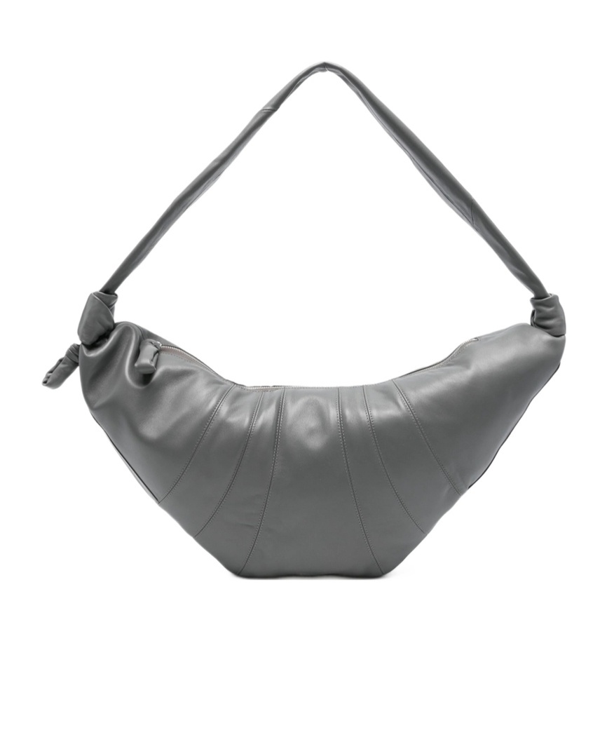 Lemaire Large Croissant Bag In Gray