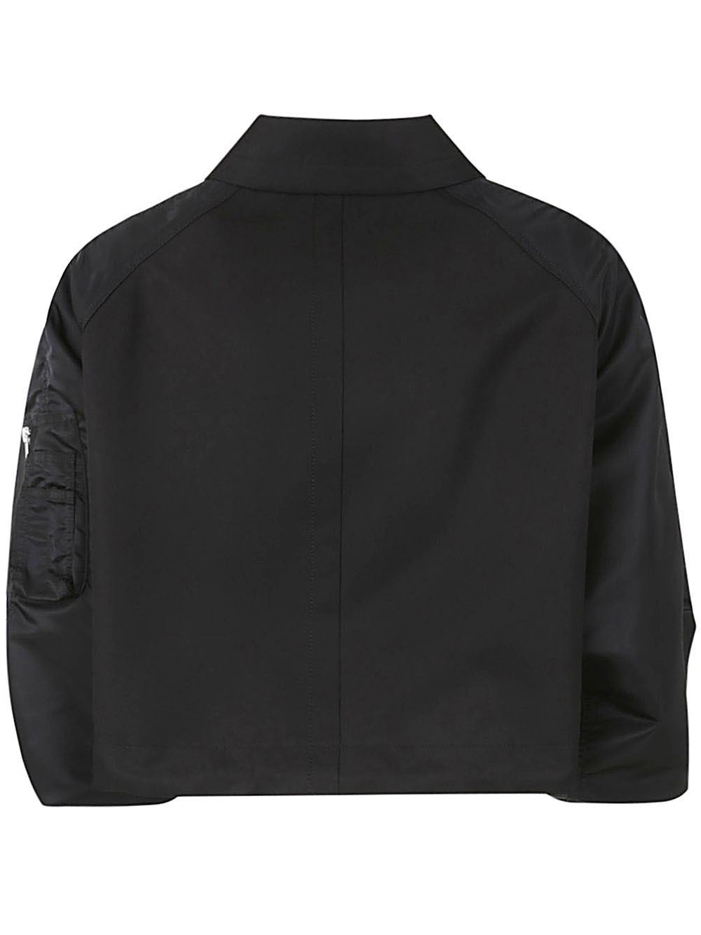 Shop Sacai Long-sleeved Short Jacket In Black