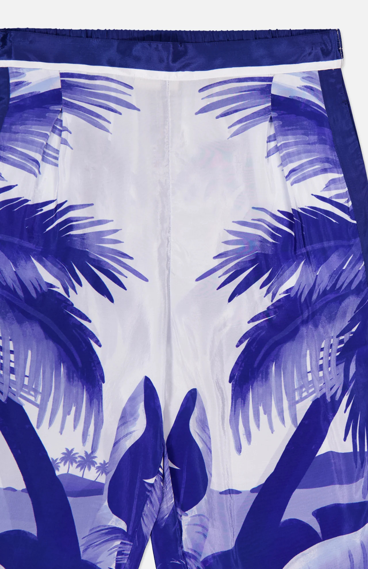 Farm Rio Printed Pajama Pants In Blue