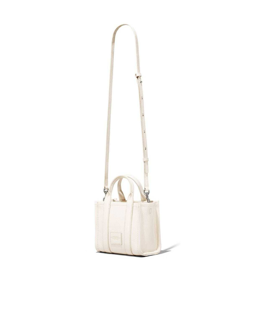 Marc Jacobs The Leather Medium Tote Bag In White