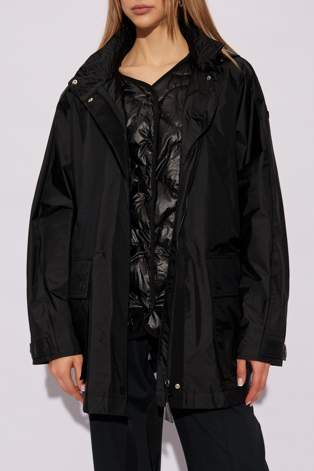 Moncler Celeno Zip-up Jacket In Black