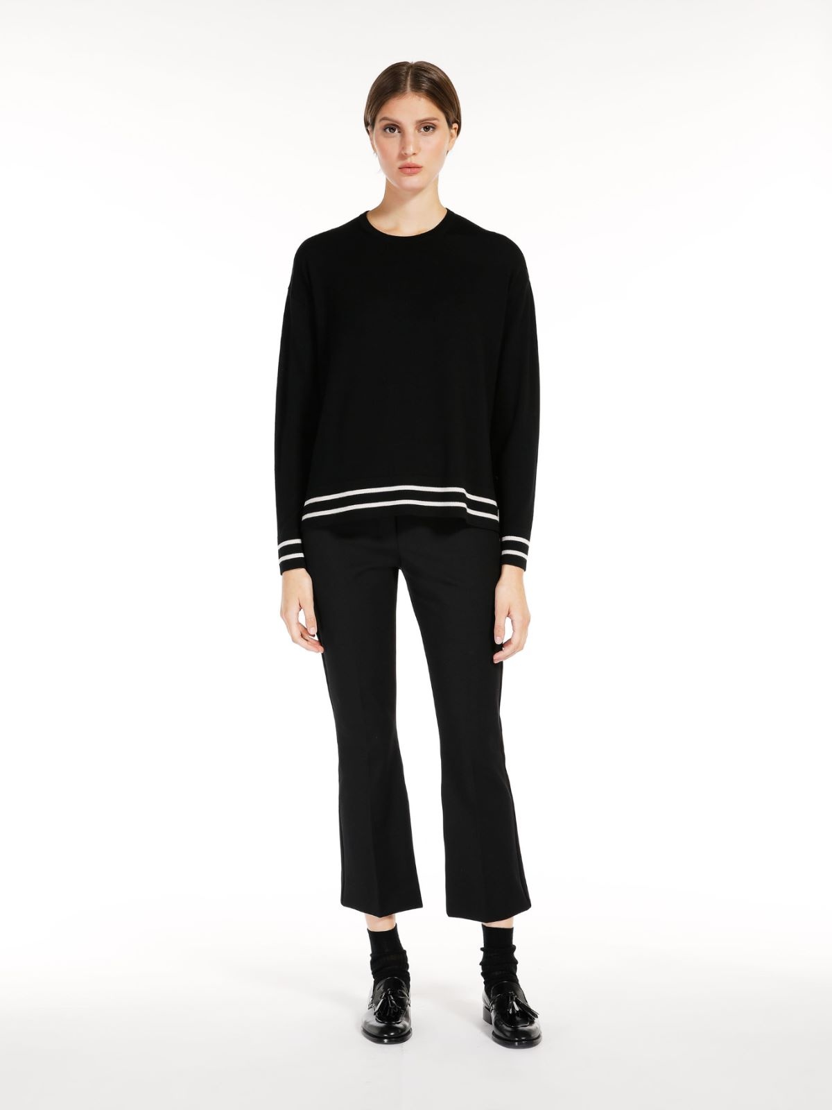 Max Mara Wool Sweater In Black