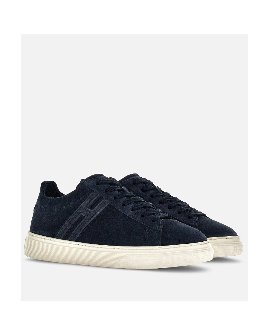 Hogan Rebel Low-op Suede Sneakers In Black