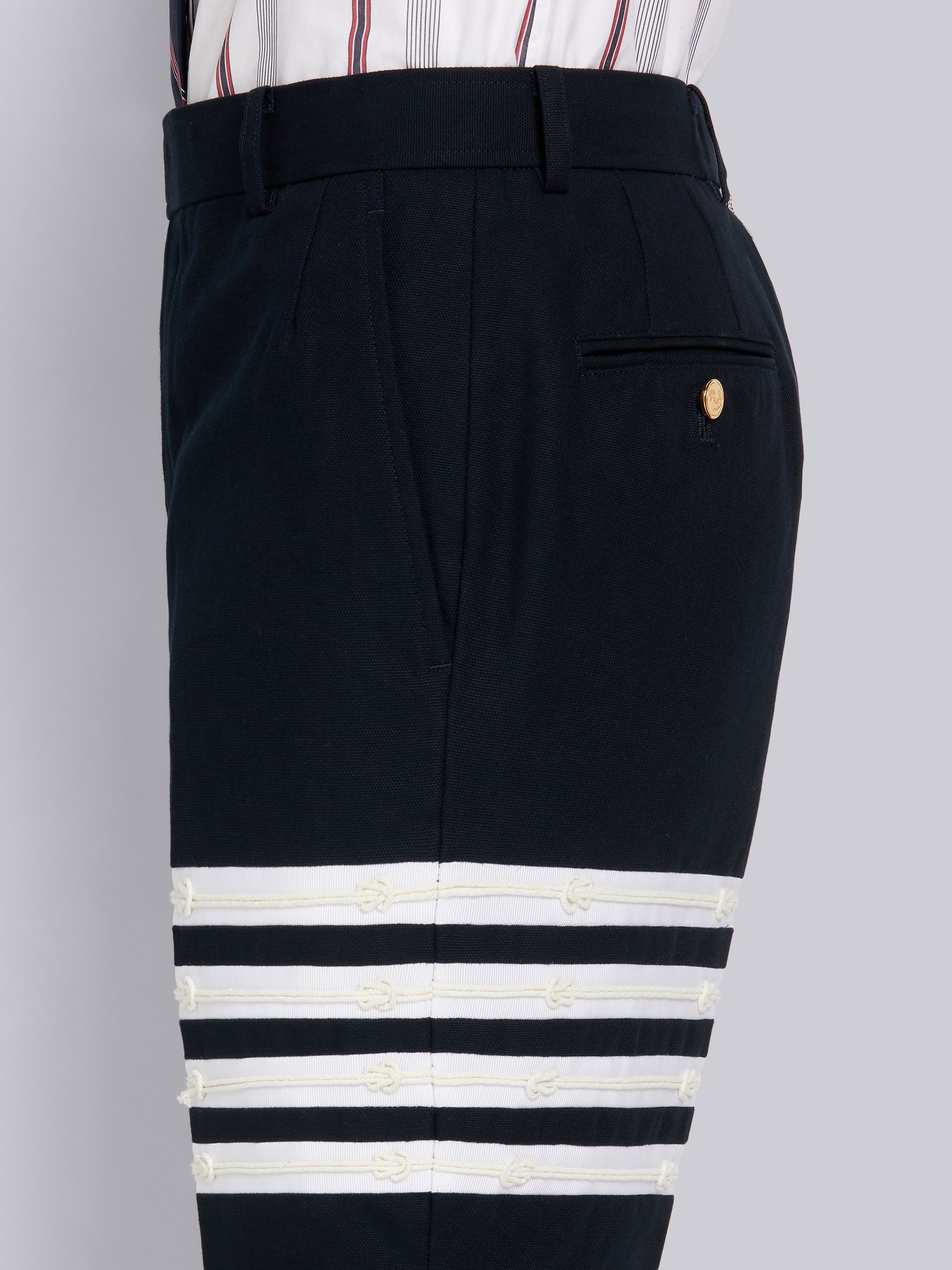 Thom Browne 4-bar Plain Weave Suiting Shorts In Black