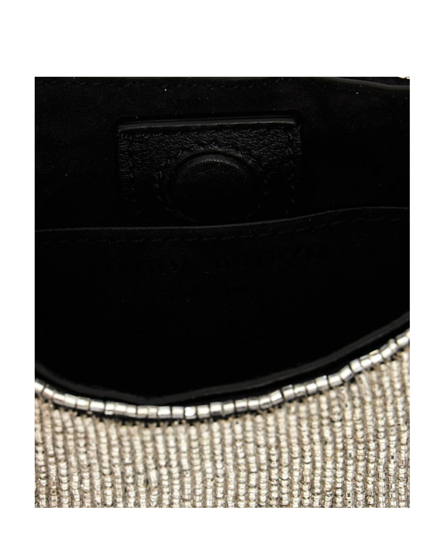 Magda Butrym Micro Vesna Embellished Clutch Bag In Gray