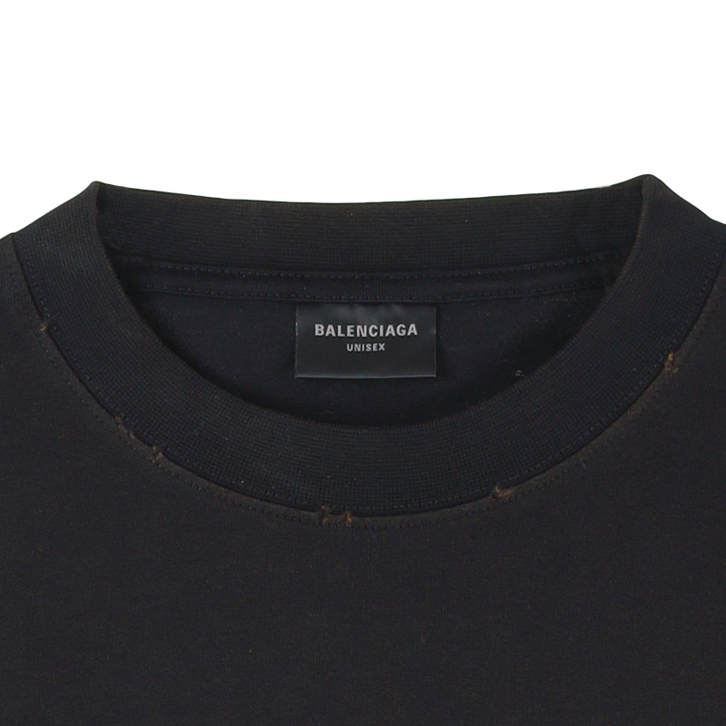 Balenciaga Crew Neck T-shirt In Blue