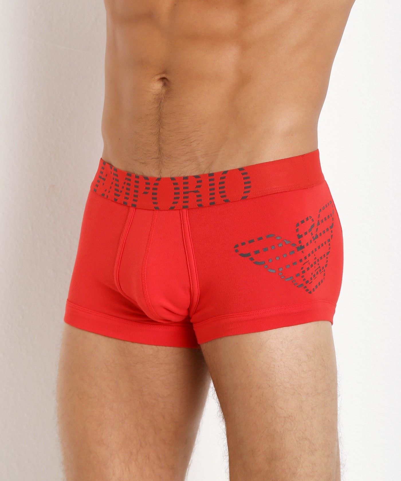 Emporio Armani Logo Boxer Underwear In Brown