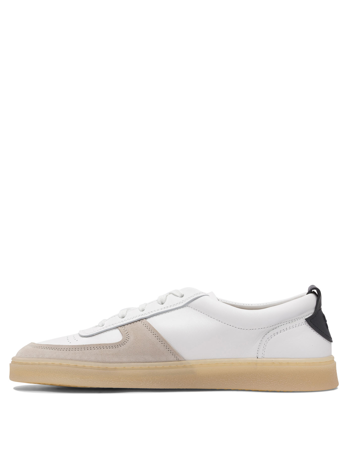 Henderson Baracco Slip-on Sneakers With Smooth Leather In Beige