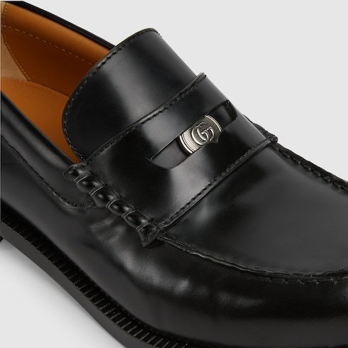 Gucci Men's Loafer With Removable Detail In Black